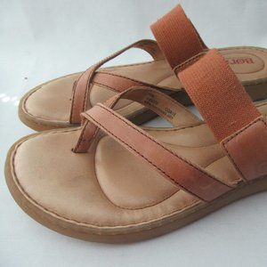 BORN Leather Criss-Cross Toe/ Sandals, Size 8M